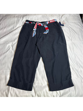Women's Crazy Horse Cropped Pants Navy 18W